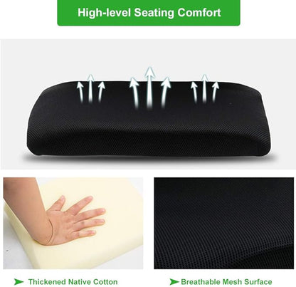 BestOffice | Ergonomic Office Chair | Mid-Back Swivel Desk Chair | Breathable Backrest & Lumbar Support | Adjustable Height | Sponge Seat | Rolling Wheels | Green | for Adults & Women