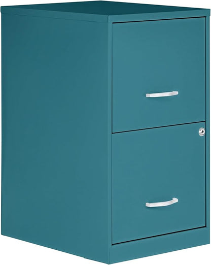 NuSparc 2 Drawer Locking Filing Cabinet | Pre-Assembled Steel Construction | Space-Saving Design is Perfect for Home and Small Office | Letter-Size | Assembled in North America