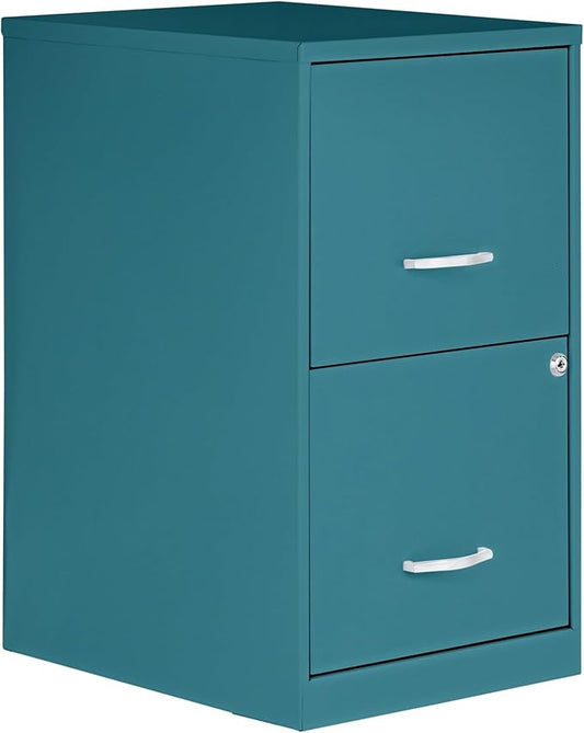 NuSparc 2 Drawer Locking Filing Cabinet | Pre-Assembled Steel Construction | Space-Saving Design is Perfect for Home and Small Office | Letter-Size | Assembled in North America