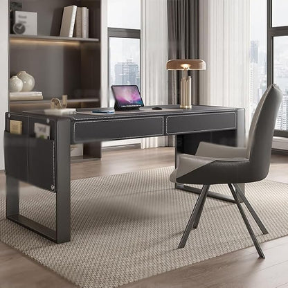 thalo Home Office Desk Desk Minimalist Study Home Bedroom Desktop Computer Desk Solid Wood Simple Modern Light Luxury Computer Desk Modern Simple Table(Size:180 * 70 * 75cm)