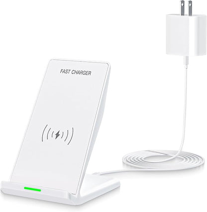 Wireless Charging Phone Stand,15W Fast Wireless Charger Station with 20W Adapter USBC Charger for Apple iPhone 17 Pro Max/17 Pro/Air/16/15/14/13,Samsung Galaxy S25 Ultra/S24/S23/S22/Z Flip Fold/Note20