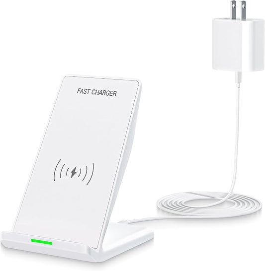 Wireless Charging Phone Stand,15W Fast Wireless Charger Station with 20W Adapter USBC Charger for Apple iPhone 17 Pro Max/17 Pro/Air/16/15/14/13,Samsung Galaxy S25 Ultra/S24/S23/S22/Z Flip Fold/Note20