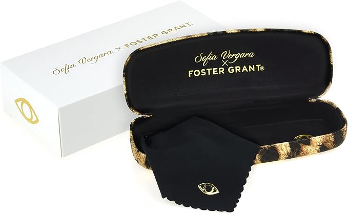 Foster Grant womens Sofia Blue Light Multi Focus™ Reading Glasses Cat-Eye Reading Glasses