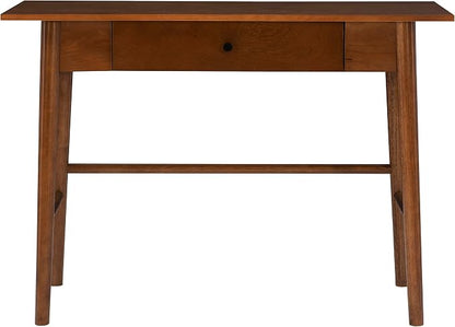 Melissa Mid Century Walnut Desk by Linon