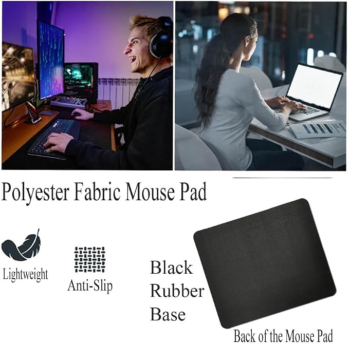 Dog Mousepad Desktop Laptop Computer Accessories Puppy in Tea Cup Mouse Pad Home Office Gaming Work Desk Computer Non-Slip Rubber Mousepad (Australian Terrier)