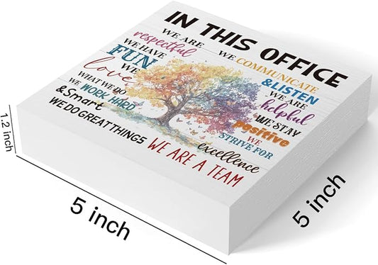 mmiishe Encouragement Gifts for Coworkers Desk Decor Office Accessories | Cheer Up Gifts for Women Coworkers Mentor Team Mental Health Decor for Office Wooden Box Sign Birthday Gift 5 x 5 Inches