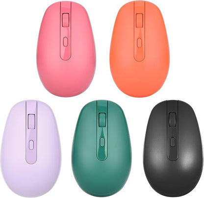 Rii Wireless Mouse RM700 2.4G Silent Mouse with USB Nano Receiver for Laptop,PC,Mac,Chromebook,Windows (5 Mixed Colors)