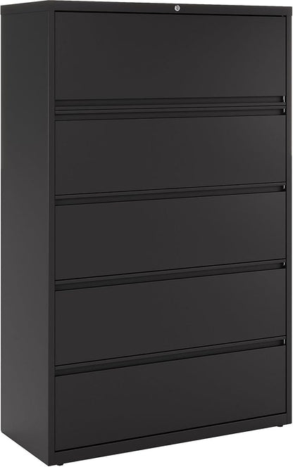 Lorell Telescoping Suspension Lateral Files - 5-Drawer