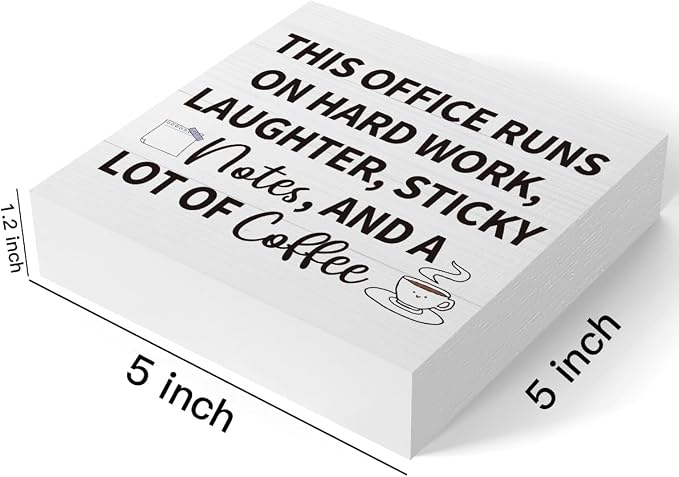 mmiishe Motivational Gifts for Women Funny Office Decorations for Work | Desk Decor for Coworkers Leader Women Cubicle Accessories for Office Meeting Rooms Wooden Box Sign for Birthday 5 x 5 Inches