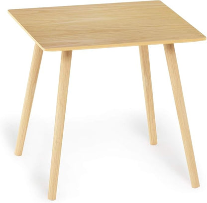 Furinno Small End Table, Square, Oak