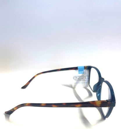 Foster Grant EZ2C2103 Reading Glasses blue Havana square +2.00