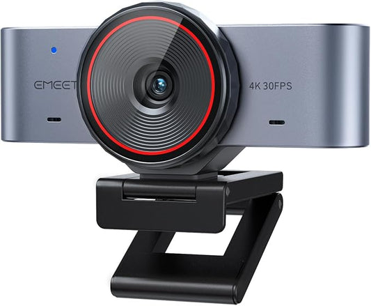 EMEET C960 Ultra 4K Webcam for Mac & PC, 1/1.5" Large Sensor, Metal Body, 0.2s Autofocus, DRC, Whiteboard Mode, Built-in Privacy Cover, 2 Mics, USB Webcam 4K for Meetings, Streaming & Content Creation