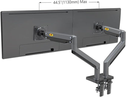 NB North Bayou Dual Monitor Arm Ultra Wide Full Motion Swivel Monitor Mount for 22''-32'' Monitors Load Capacity from 4.4 to 26.4lbs for Each Arm Height Adjustable Monitor Stand G35