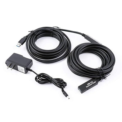32Feet USB 3.0 Extension Cable,Type A-Male A-Female Extender Cord, With 2 Expansion Chipset Signal Boosters, Compatible With Oculus Quest 2 VR, Xbox, PS4,Webcam,Printer, Hard Drive,USB HUB Etc.