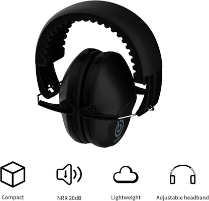 Protection Ear Muffs, Noise Reduction Safety Ear Muffs Shooting Earmuff NRR 20 dB Ear Defenders for Adults and Kids