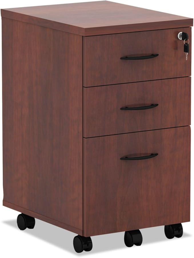 Alera ALE Valencia Mobile B/B/F Pedestal File, 15 7/8 x 20 1/2 x 28 3/8, Med Cherry