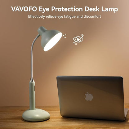 VAVOFO Wireless Touch Control Desk Lamp 6781-2700-7000K Color Temperature, 700LM, Eye-Caring LED Desk Light with USB-C Charging, Adjustable Brightness, 360° Gooseneck, 2.5hrs Wireless Use (Green)