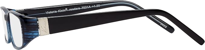 SAV Eyewear (Select-A-Vision) Victoria Klein Fashion Rectangular Reading Glasses 7021 Blue, 1.25