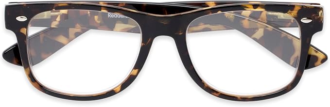 Readers Readers.com Reading Glasses: The Dash Blue Light, Metal rectangle Style for Men and Women
