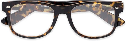 Readers Readers.com Reading Glasses: The Dash Blue Light, Metal rectangle Style for Men and Women
