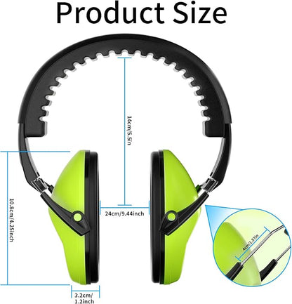 Protection Ear Muffs, Noise Reduction Safety Ear Muffs Shooting Earmuff NRR 20 dB Ear Defenders for Adults and Kids