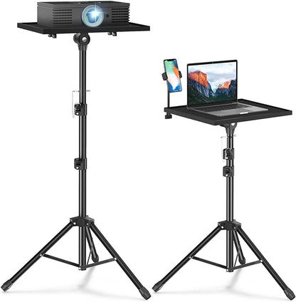 Facilife Projector Stand Tripod - Laptop Tripod Projector Stand Adjustable Height 22 to 47 Inch, Projector Tripod Stand, Tripod for Porjector, Projector Stand for Outdoor Movies