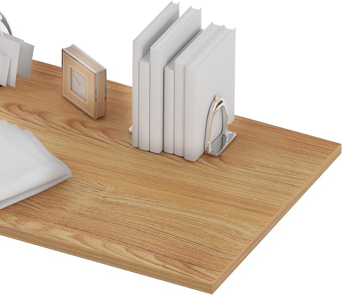 Need Large Computer Desk 63IN Large Home Office Desk,Heavy Duty Modern Simple Computer Table,Modern Sturdy PC Table for Work/Writing/Gaming/Study/Meeting Teak&Black AC3BB(160 * 60)