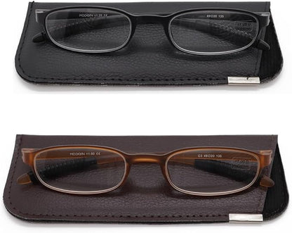 Lightweight Reading Glasses,Flexible(Memory Plastic) Readers, Men and Women