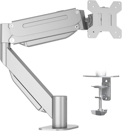 Suptek Ultrawide Monitor Arm Mount for 17 to 49 Inch Heavy Duty Curved Screen,Holds 46.2 lbs,Adjustable Gas Spring Monitor Arm Desk Mount Stand,75/100 Vesa Mount,Silver(MD71LS)