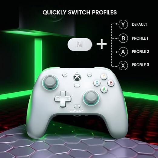 GameSir G7 SE Wired Controller for Xbox Series X|S, Xbox One & Windows 10/11, Plug and Play Gaming Gamepad with Hall Effect Joysticks/Hall Trigger, 3.5mm Audio Jack (White)