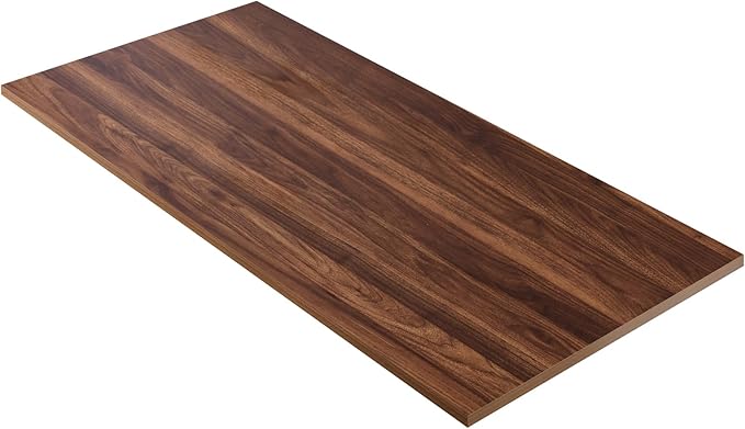 Kaboon 42x20 inches Tabletop, Solid One-Piece Desktop for Sit Stand Desk, Double Desks, L Desk DIY,Wood Countertop Home or Commercial Use,1 inch Thick, Dark Walnut
