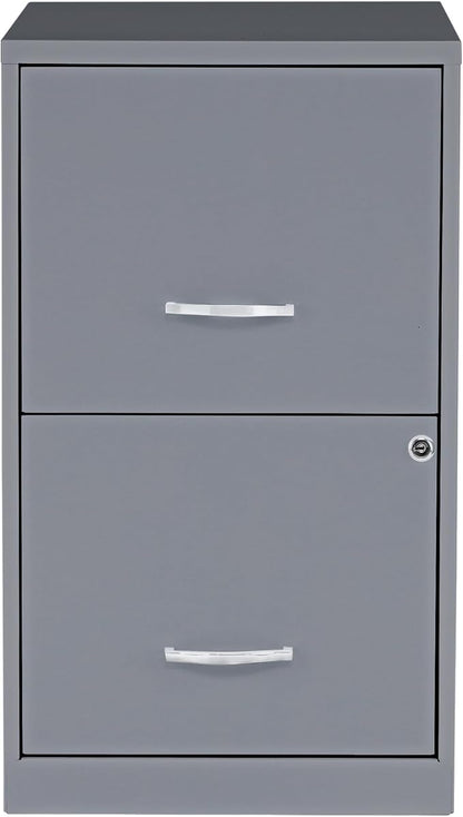 NuSparc 2 Drawer Locking Filing Cabinet | Pre-Assembled Steel Construction | Space-Saving Design is Perfect for Home and Small Office | Letter-Size | Assembled in North America
