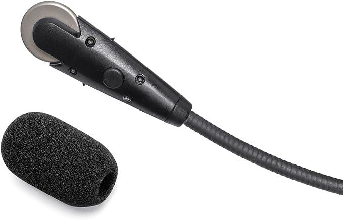 Mic Muff Compatible with Lightspeed Zulu 3 Headset, Sierra, Tango, PFX - 3 Foam Mic Covers + 3 O-Rings Kit