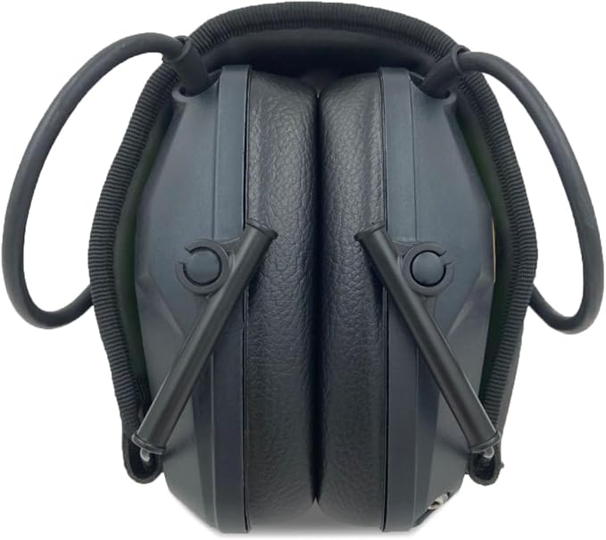 Electronic Ear Muffs - Gun Range Ear Protection, Retractable, Portable, Lightweight, Microphone Earplugs for Shooting Ear Protection