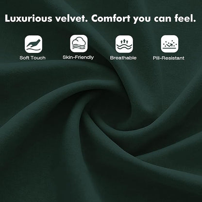 High Back Fabric Comfy Office Chair, Velvet Executive Desk Chair with Flip-Up Arms, Ergonomic Office Chairs with Lumbar Support, Upholstered Home Computer Swivel Chair with Wheels(Green)