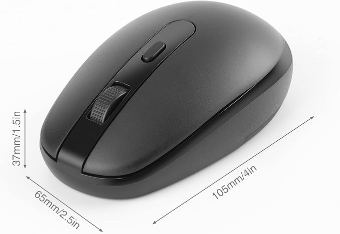 Rii Wireless Mouse RM700 2.4G Silent Mouse with USB Nano Receiver for Laptop,PC,Mac,Chromebook,Windows (5 Mixed Colors)