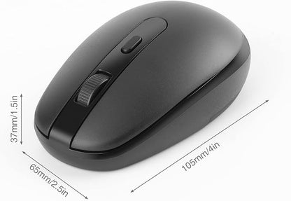 Rii Wireless Mouse RM700 2.4G Silent Mouse with USB Nano Receiver for Laptop,PC,Mac,Chromebook,Windows (5 Mixed Colors)
