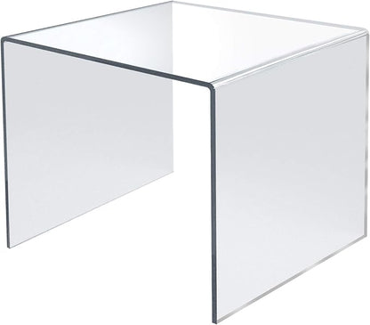 Azar Displays 515310 11.5" Square Acrylic Riser (4 Pack)