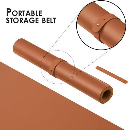 Large Cork Desk Mat - 47.2"x 17" Desk Pad for Office and Home - Ideal for Large Mouse Pad and Desk Mats on Top of Desks(Brown)