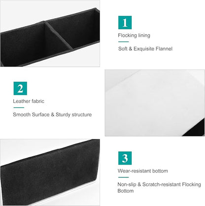 Pen Holder, Pencil Holder for Desk Organizer, Nebula Deep Space Galaxy PU Leather Pencil Cups Desktop Stationery Storage Makeup Brush Holder Pen Organizer for Office Home