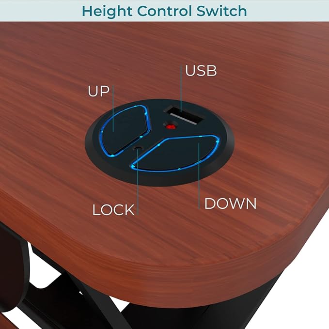 VERSADESK PowerPro 48 Inch Electric Standing Desk Converter – Push-Button Height Adjustable Sit to Stand Desk Riser for Multiple Monitors – Motorized Desktop Workstation with Wide Keyboard Tray