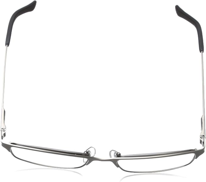 Foster Grant Men's Samson Rectangular Reading Glasses, Satin Dark Gunmetal/Transparent, 52 mm + 2.75