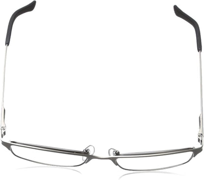 Foster Grant Men's Samson Rectangular Reading Glasses, Satin Dark Gunmetal/Transparent, 52 mm + 2.75