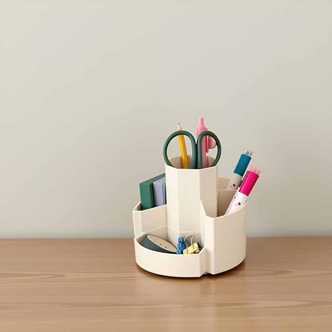 Pen Organizer for Desk Pencil Cup Office Desktop Organizers Cute Pencil Holder Stationery School Supplies for Office, Home, School
