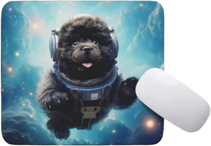 Mouse Pad Newfoundland Astronaut Dog in Space Mouse Pad Puppy floating in Space for Home Office Work Desk Computer Desktop Laptop for Dog Lovers