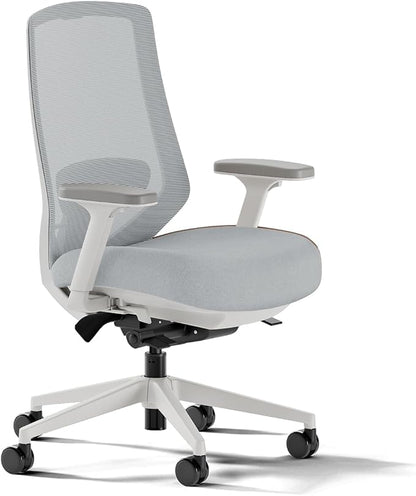 Branch Ergonomic Chair Pro - Mesh Office Chair with 14 Points of Adjustment - Height, Depth & Tilt Adjustable - 5D Armrests - Forward Tilt, Smooth Recline, and Lumbar Support - Mineral