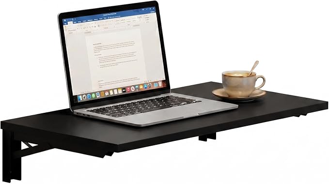 Need Wall Mounted Folding Table - Heavy Duty Small Fold Down Dining Table Length 30" Width 20" Perfect Addition to Home Office/Laundry/Home Bar/Kitchen & Dining Room AC15CB(L30 W20)