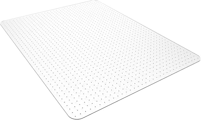 Office Chair Mat, 45" x 53" Transparent Desk Chair Mat for Low Pile Carpeted Floor, Easy Glide Carpet Floor Protector Mat for Home and Office
