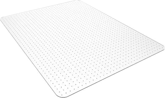 Office Chair Mat, 45" x 53" Transparent Desk Chair Mat for Low Pile Carpeted Floor, Easy Glide Carpet Floor Protector Mat for Home and Office