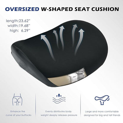 BOSMILLER 700lbs Big and Tall Office Chair with Wide Thick Seat Cushion for Sitting All Day,Ergonomic Mesh Desk Chair with Adjustable Lumbar Support and Headrest for Heavy People,4D Armrests